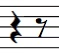 quarter, eighth rests